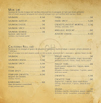 Restaurant japonais Oh Restaurant à Aix-en-Provence - menu / carte