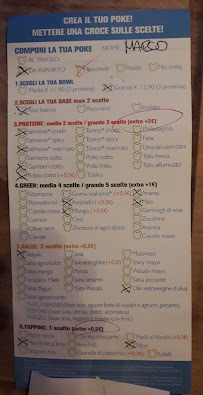 Restaurant Panda Club à Milan (la carte)