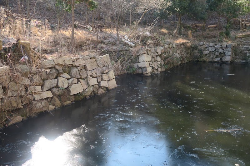 大松山城跡 大池（血の池）