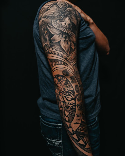 Explore mens arm tattoo ideas small, creative tattoo ideas in Montgomery, available at Flying Eye Tattoo Studio