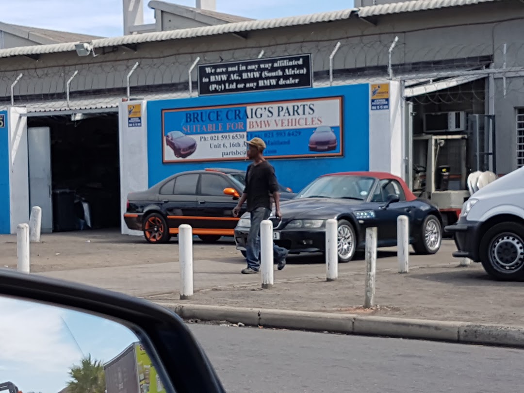 Bruce Craigs Parts in the city Cape Town