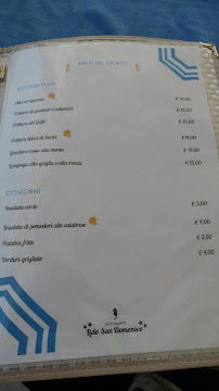 Menu / carte de Lido San Domenico dal 1887 Restaurant & Terrace à Soverato