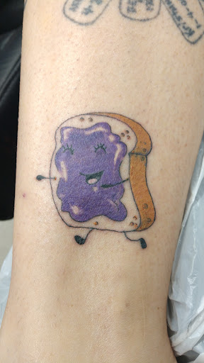 Explore childhood tattoo ideas, creative tattoo ideas in Jasper, available at Addictive Ink tattoo and piercing studio