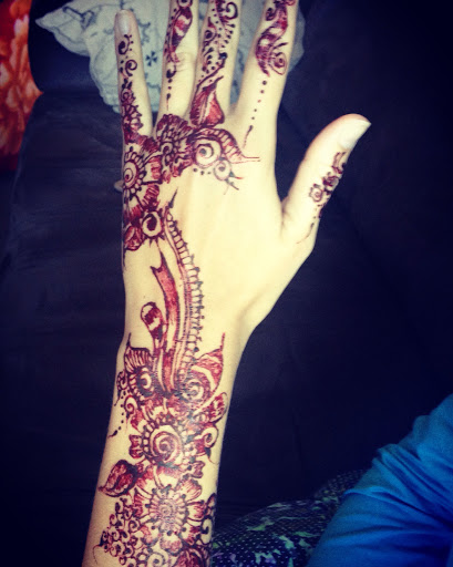 Explore chest tattoo ideas, creative tattoo ideas in Concord, available at Naseera Fazil Henna Art