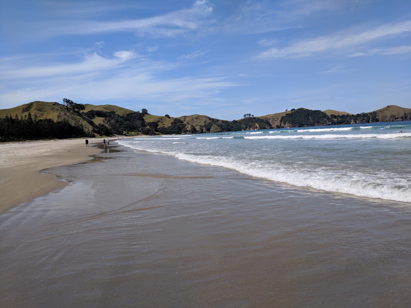 Foto von Whangapoua Bay mit beiger sand Oberfläche