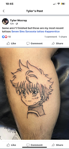 Explore half leg sleeve tattoo ideas for men, creative tattoo ideas in Sarasota, available at SEVEN SINS Tattoo Studio