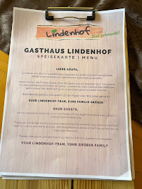 Lindenhof à Nürburg menu