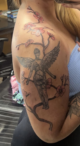 Explore girly hand tattoos ideas, creative tattoo ideas in Knoxville, available at The Color Box Tattoo