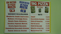 Menu / carte de BIG PIZZA à Rome