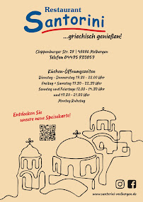 Menu du Restaurant Santorini à Molbergen