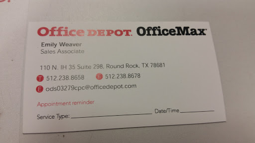 Office Supply Store «Office Depot», reviews and photos, 110 I-35 #298, Round Rock, TX 78681, USA