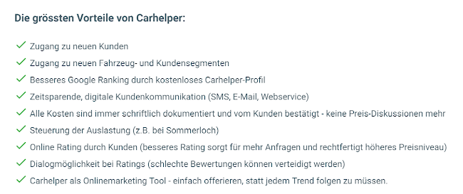 Kommentare und Rezensionen über Carhelper.ch