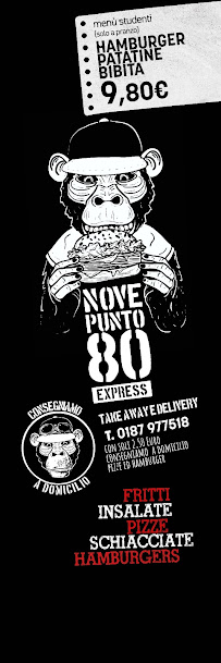 Restaurant de plats à emporter Novepunto80 Express à Sarzana - menu / carte