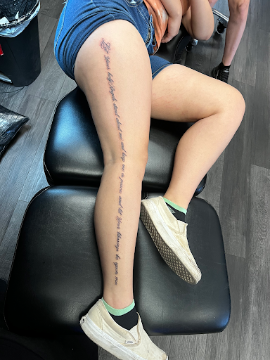 Explore chest tattoo ideas for females, creative tattoo ideas in Silver City, available at Independent Ink Tattoo