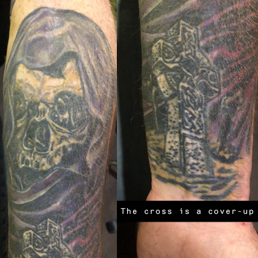 Explore north star tattoo ideas, creative tattoo ideas in Sunbury, available at Spot of Ink