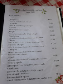 Menu du Costalli Pizza e Torta à Livorno