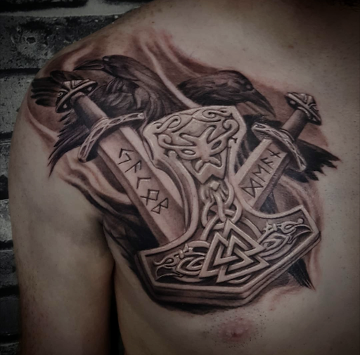 Explore butterfly arm tattoo ideas, creative tattoo ideas in Woodside, available at Fiction Tattoo Inc.