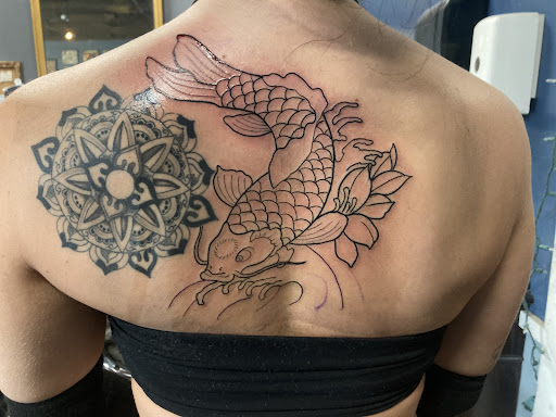 Explore japanese geisha tattoo ideas, creative tattoo ideas in Vallejo, available at Armada Tattoo Company