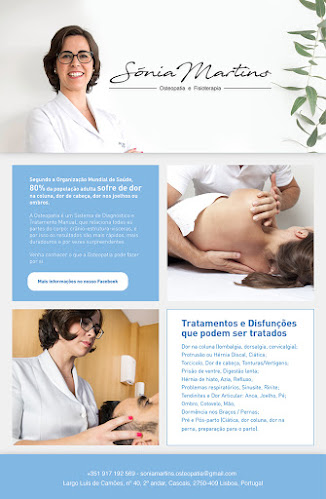 Sónia Martins - Osteopatia e Fisioterapia - Fisioterapeuta