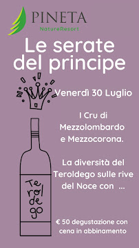 Carte du Ristorante Alla Pineta à Predaia