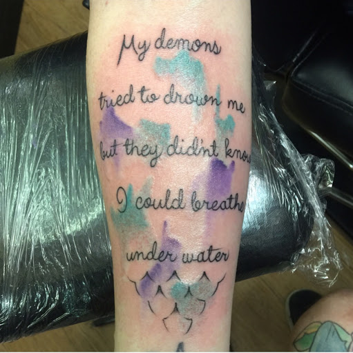 Explore calf muscle tattoo ideas, creative tattoo ideas in Southaven, available at Illusion Ink