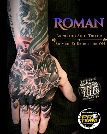 Explore moon tattoo ideas, creative tattoo ideas in Bridgeport, available at Breaking skin tattoo and body piercing