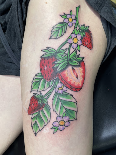 Explore sleeve tattoo fill in ideas, creative tattoo ideas in Gadsden, available at Old School Ink Electric Tattooing