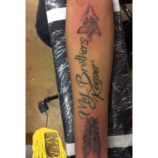 Explore wrench tattoo ideas, creative tattoo ideas in Hammond, available at Famous Ink, Inc.