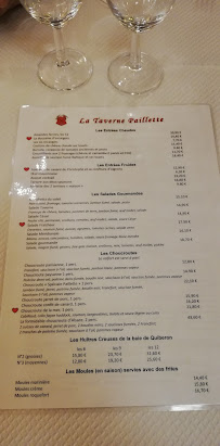 Menu du La Taverne Paillette à Le Havre