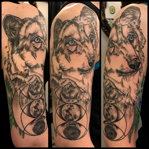 Explore fine line tattoo ideas men, creative tattoo ideas in Scipio Center, available at Ace of Wands Private Tattoo & Tarot Studio . Appointment Only