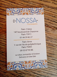 Nossa Churrasqueira Paris 5 à Paris menu