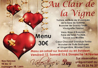 Restaurant Au Clair de la Vigne à Bandol - menu / carte
