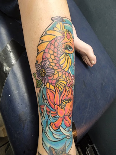 Explore unique side thigh tattoo ideas, creative tattoo ideas in Foley, available at Symbolic Ink Tattoo Studio