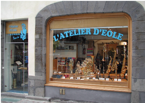 Magasin d'instruments de musique L'Atelier d'Eole Clermont-Ferrand