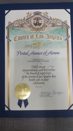 Notary Public «PostalAnnex+», reviews and photos, 1171 E Alosta Ave, Azusa, CA 91702, USA