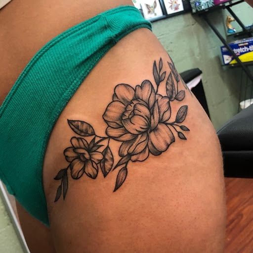 Explore tattoo arm filler ideas, creative tattoo ideas in Tucson, available at The Painted Lady Tattoo