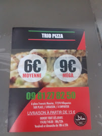 Pizzeria Trio Pizza à Villeparisis - menu / carte