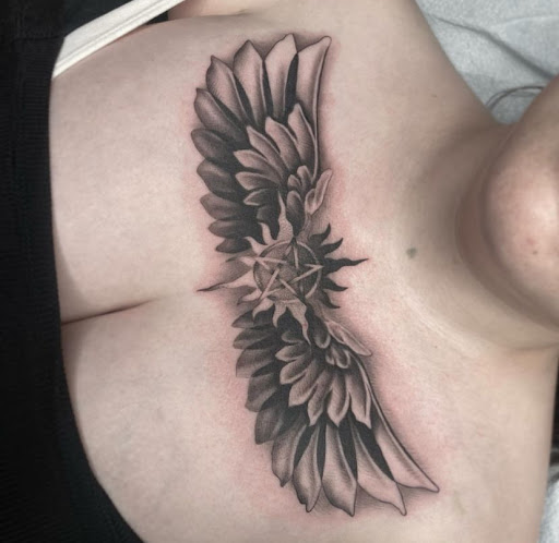 Explore heart nipple tattoo ideas, creative tattoo ideas in Idaho Falls, available at Olson Ink Studios
