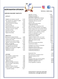 Ristorante Vittoria dal 1918 à Turin carte