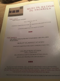 Restaurant Le Bistro du Rhône à Annecy (le menu)