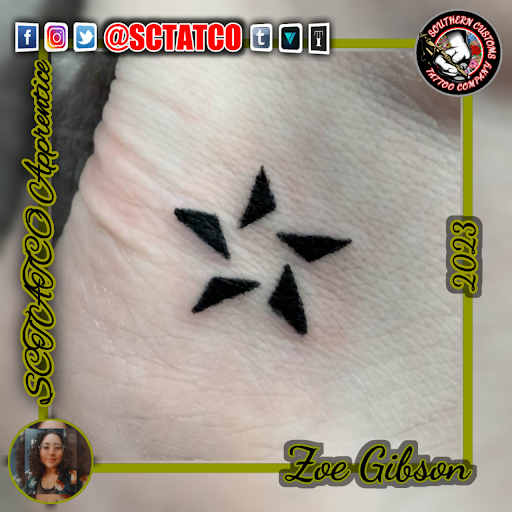 Explore angel halo tattoo ideas, creative tattoo ideas in Fayetteville, available at Southern Customs Tattoo Company