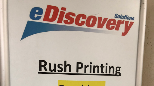 eDiscovery Same Day, Rush, Quick Printing Services
