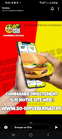 Restaurant de hamburgers SO DRIVE BURGER TOURCOING PHALEMPINS à Tourcoing (la carte)