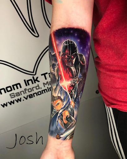 Explore tattoo ideas for women shoulder, creative tattoo ideas in Sanford, available at Venom Ink Tattoo