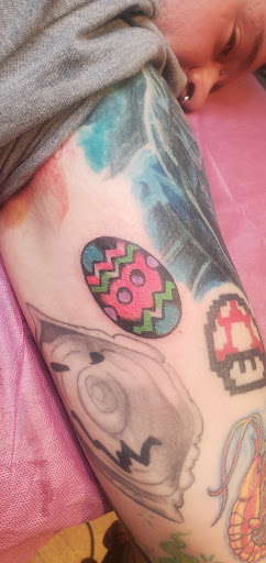 Explore machine tattoo ideas, creative tattoo ideas in Springfield, available at Good Heart Tattoos