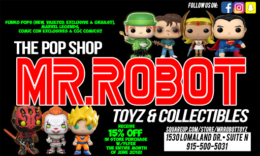 Toy Store «Mr. Robot Toyz & Collectibles», reviews and photos, 1530 Lomaland Dr, El Paso, TX 79935, USA
