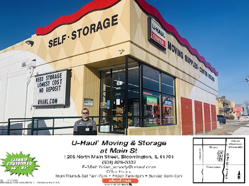 Truck Rental Agency «U-Haul Moving & Storage at Main St», reviews and photos, 1206 N Main St, Bloomington, IL 61701, USA