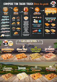 Menu / carte de Tacos Touch à Carcassonne