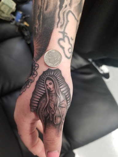 Explore stick n poke tattoo ideas, creative tattoo ideas in Bakersfield, available at KUSTOM CREATIONS TATTOO & PIERCING STUDIO