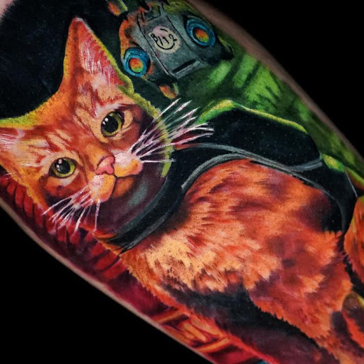 Explore king kong tattoo ideas, creative tattoo ideas in New York, available at Red Baron Ink Tattoo and Piercing